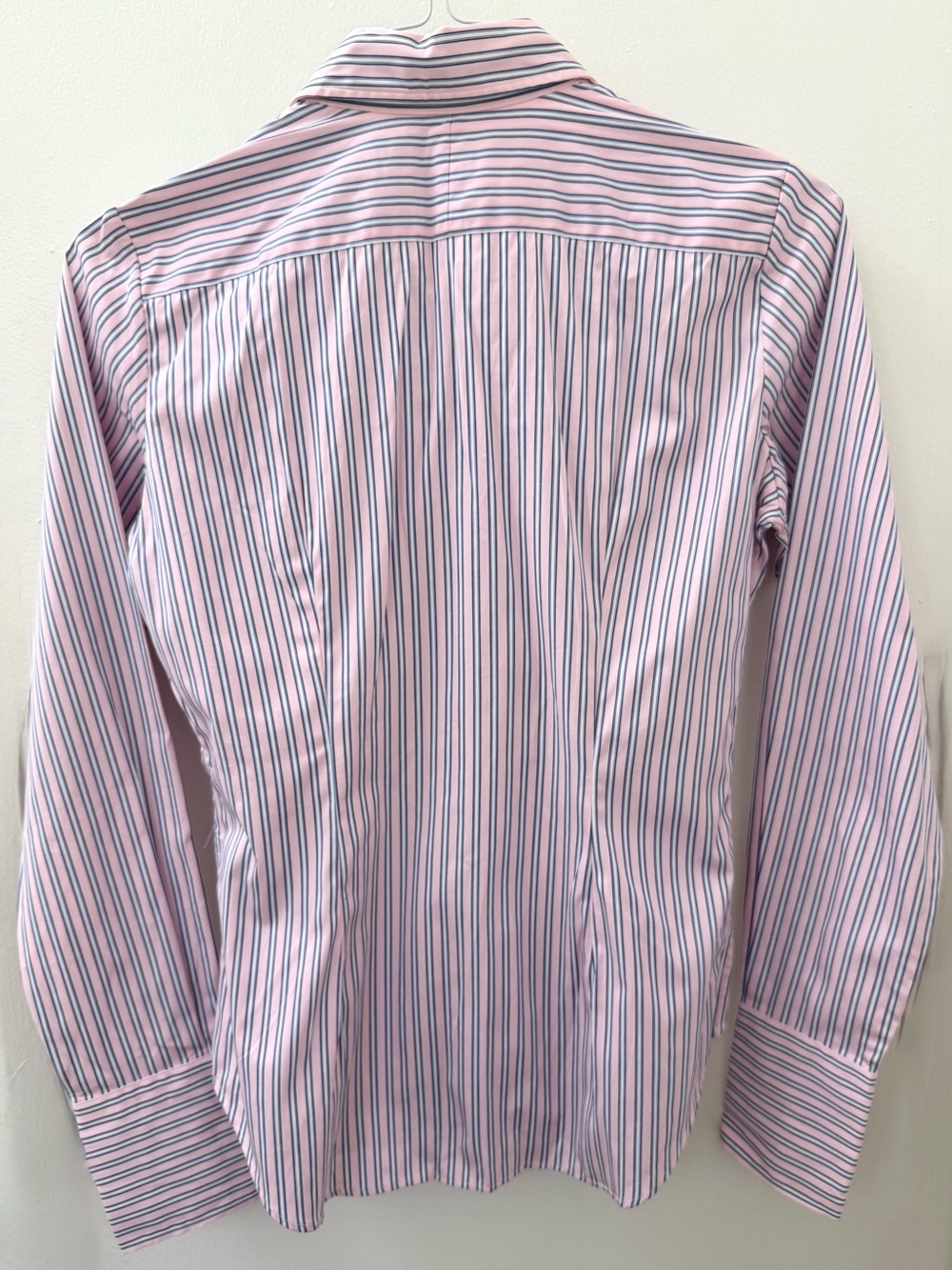 NEW! TAGS! Ralph Lauren Dress Shirt Ruffle Blouse Pink Blue White Stripe Sz 8 - Picture 5 of 5